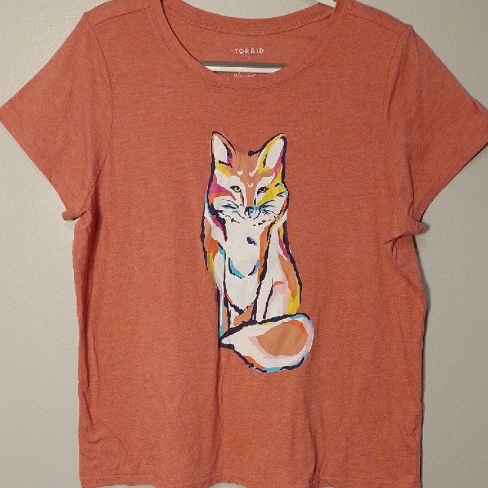 Torrid Orange Cat Graphic T-Shirt